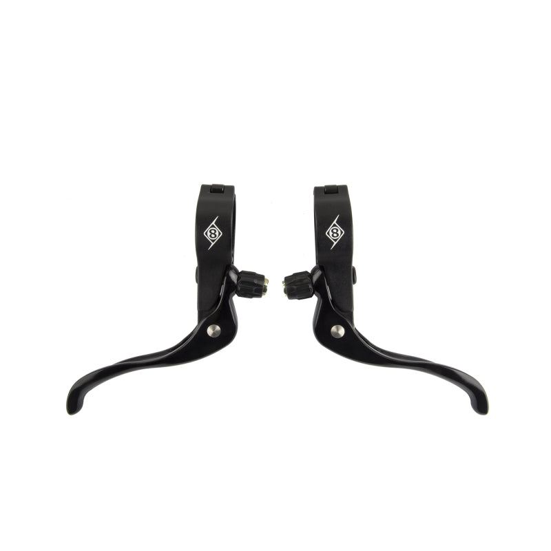 Cross Top Mount Levers Black Pair 2 Finger Short Pull 26.0 - Bicycle Warehouse