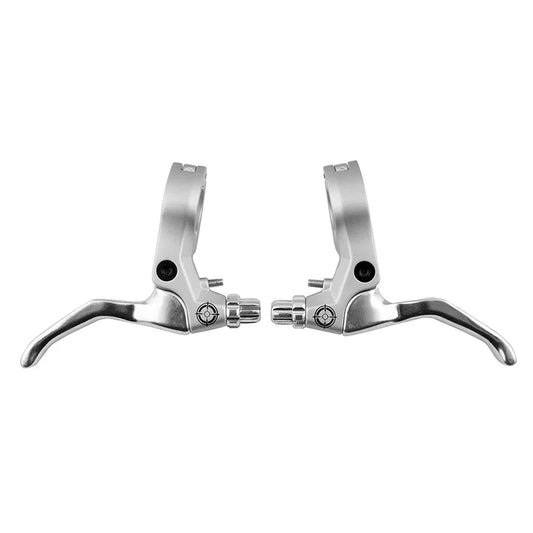 Hinged 2-Finger Lever Silver Pair 2 Finger - Bicycle Warehouse