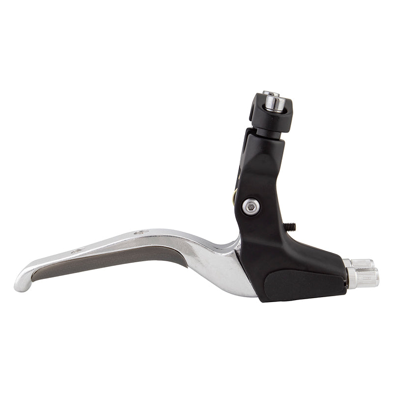 Alloy Double MTN Lever Silver/Black Single - Bicycle Warehouse
