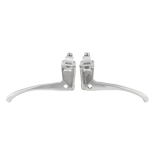 Sport Alloy Touring Levers Silver Pair 3 finger - Bicycle Warehouse