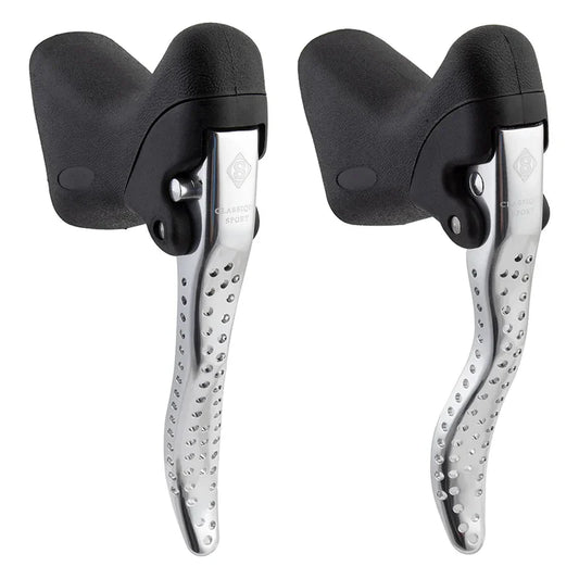 Classique Sport Road Levers Black/Silver Pair - Bicycle Warehouse