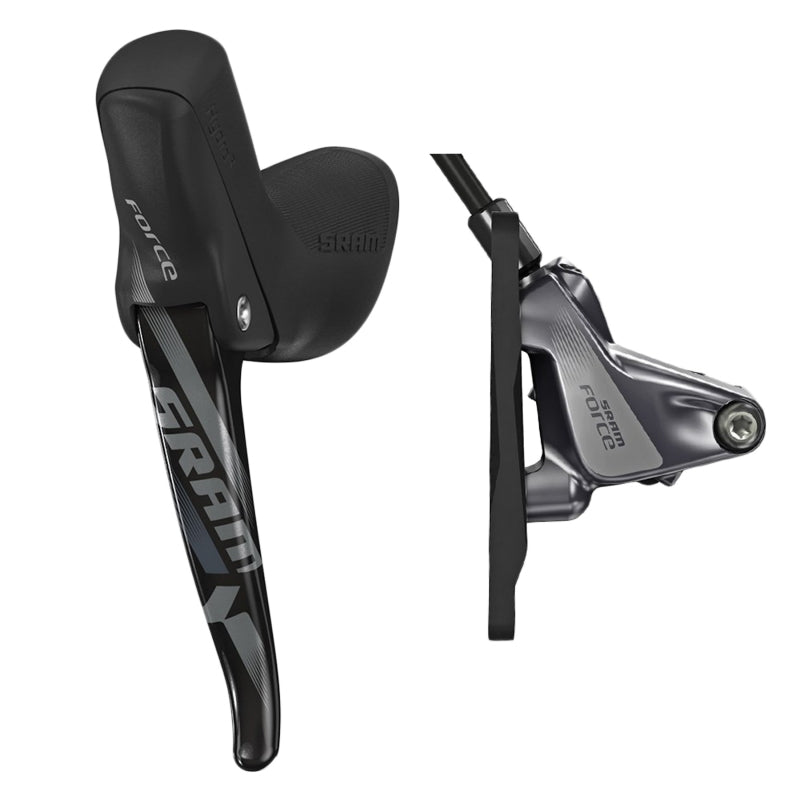 Force 1 Left Hydraulic Brake Lever Force Disc Brake Caliper 950mm Hose Flat Mount - Bicycle Warehouse