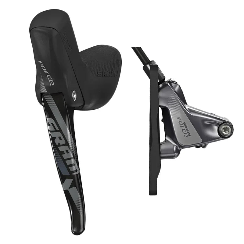 Force 1 Left Hydraulic Brake Lever Force Disc Brake Caliper 950mm Hose Flat Mount - Bicycle Warehouse