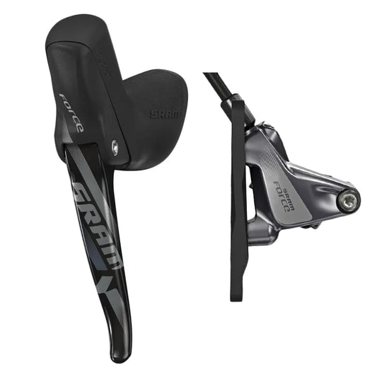 Force 1 Left Hydraulic Brake Lever Force Disc Brake Caliper 950mm Hose Flat Mount - Bicycle Warehouse