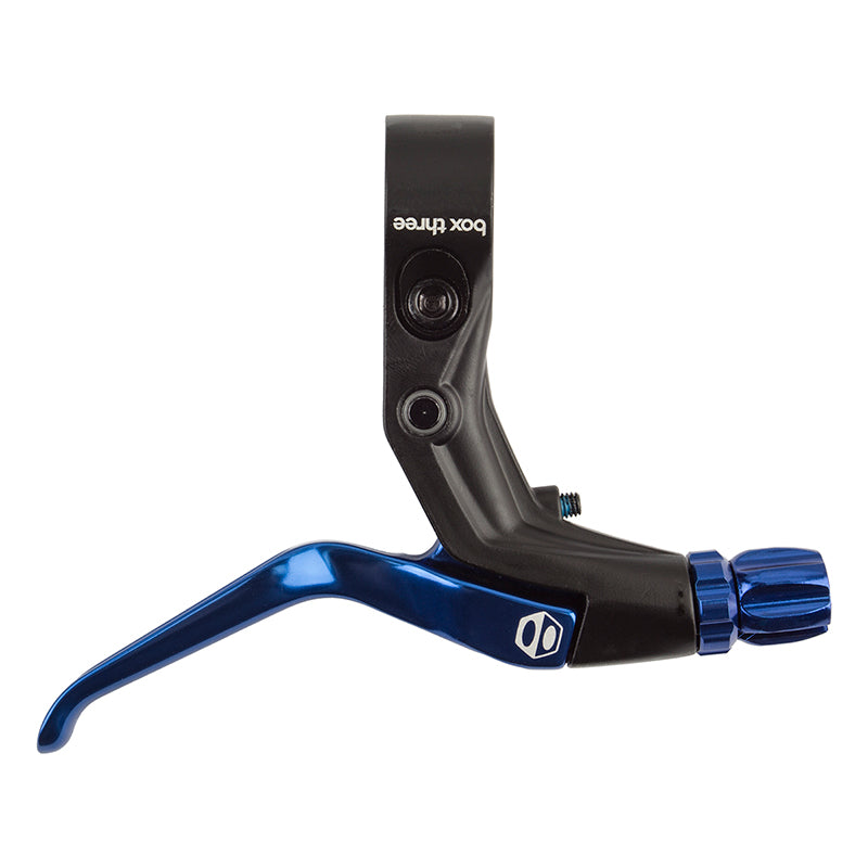 Box components Box Three Brake Lever Blue Single Long - Bicycle Warehouse