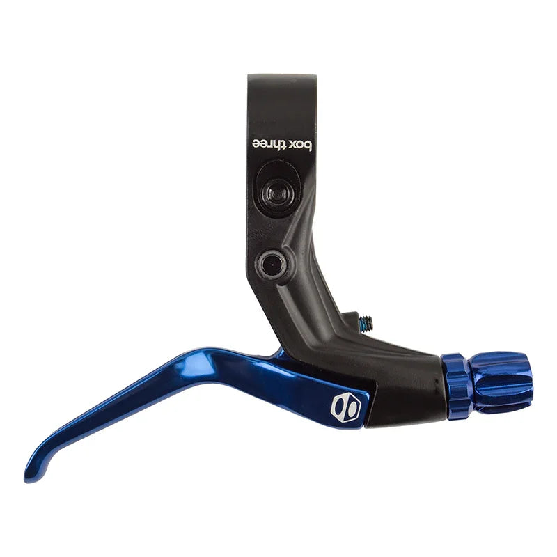 Box components Box Three Brake Lever Blue Single Long - Bicycle Warehouse