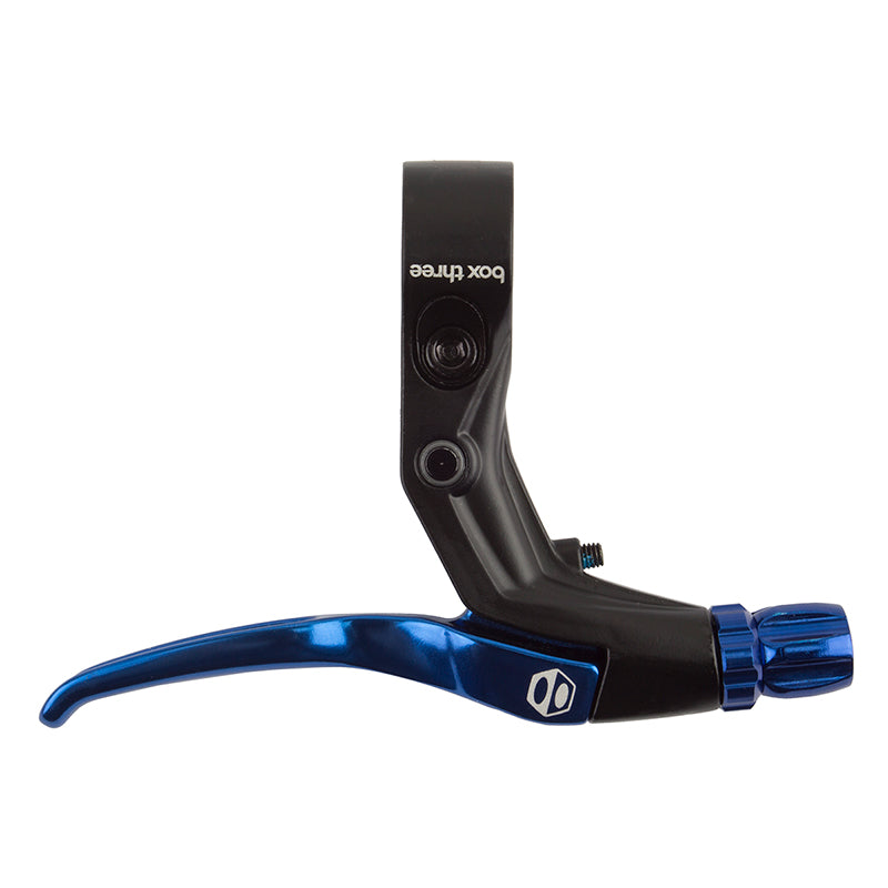 Box components Box Three Brake Lever Blue Single Short - Bicycle Warehouse