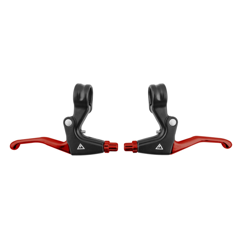 V-Type 2-Finger Lever Red Pair - Bicycle Warehouse