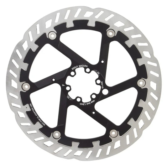 Magura MDR-P Disc Brake Rotor - 220mm 6-Bolt For eBike Silver/Black - Bicycle Warehouse