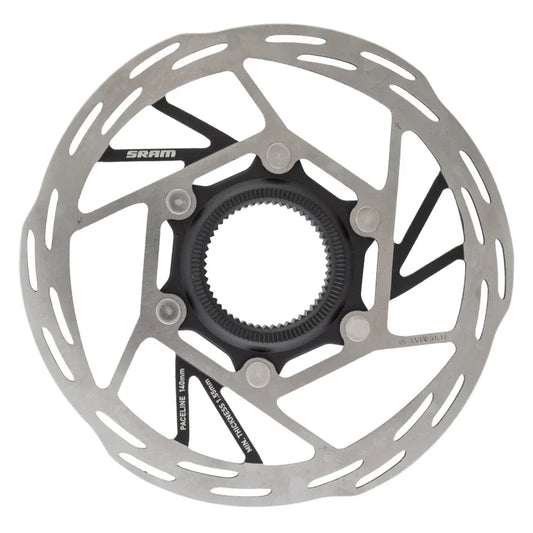Paceline Disc Brake Rotor 140mm CenterLock Silver/Black - Bicycle Warehouse