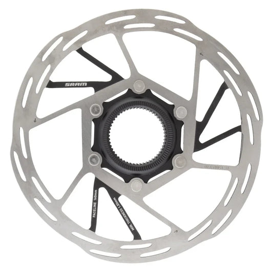 Paceline Disc Brake Rotor 160mm CenterLock Silver/Black - Bicycle Warehouse