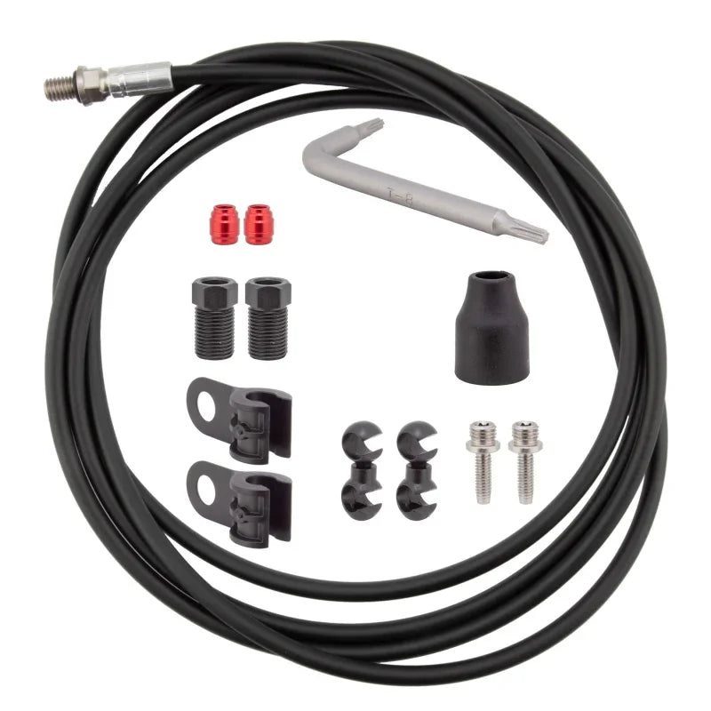 Disc Brake Hose Kit - Threadless Inline Crimp 2000mm - Bicycle Warehouse