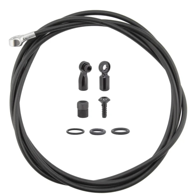 Disc Brake Hose Kit - Flat Mount Beveled Banjo 2000mm - Bicycle Warehouse