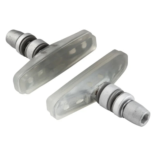 Flatland Pads Threaded - Clear Pr - Bicycle Warehouse