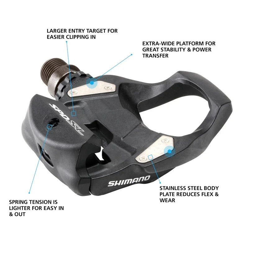 Shimano PD-RS500 SPD-SL Road Bike Pedals – Bicycle Warehouse
