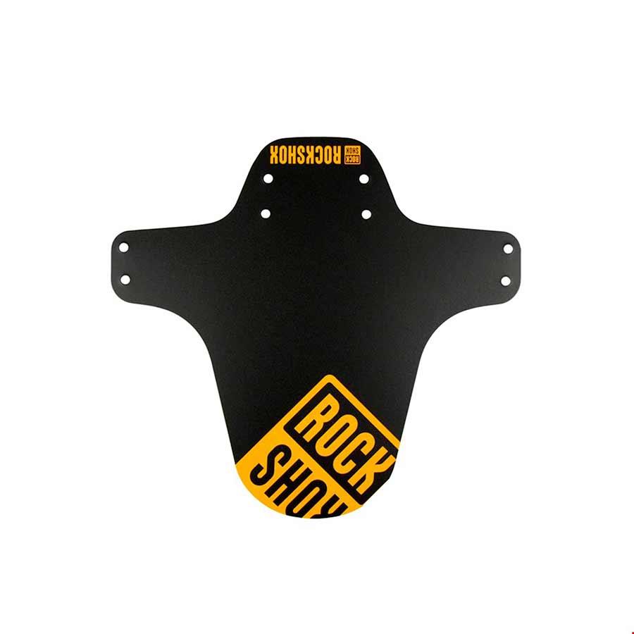 MTB Fork Fender Black with Neon Orange Print - Bicycle Warehouse