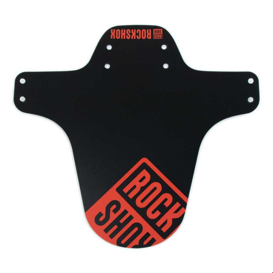 MTB Fender Black with Fire Red Print - Bicycle Warehouse