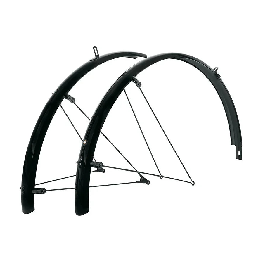SKS B45 Bluemels Full Coverage Fender Set - 45mm 700 x 28-37 Black - Bicycle Warehouse