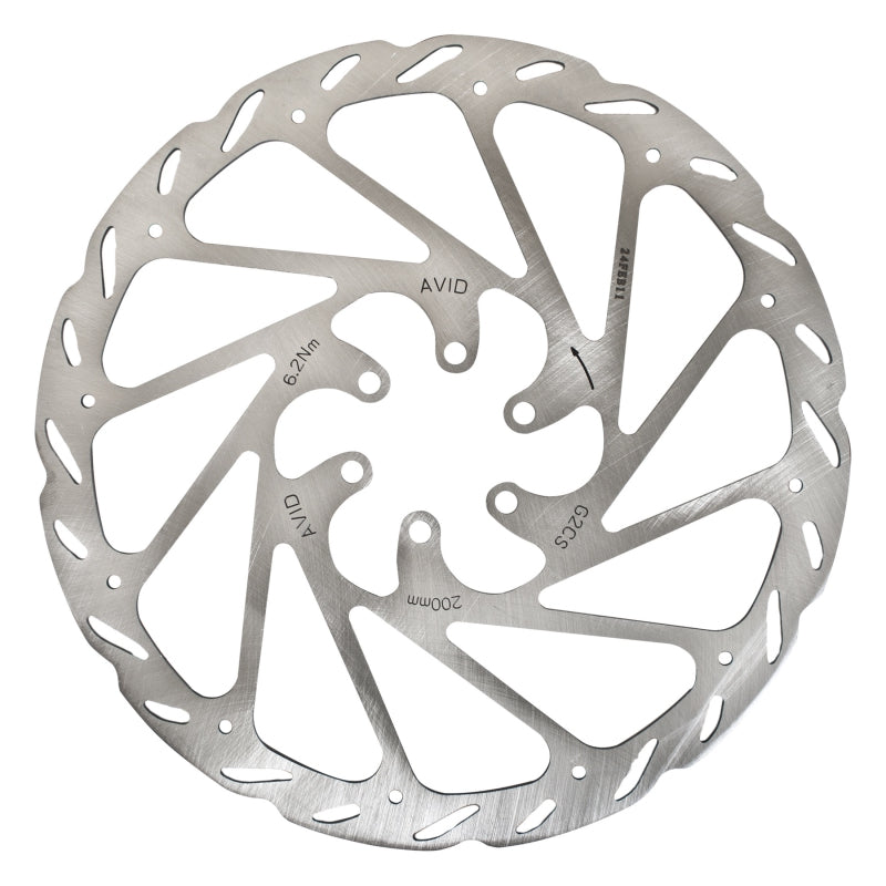 G2 CleanSweep Disc Brake Rotor - 200mm 6-Bolt Silver - Bicycle Warehouse