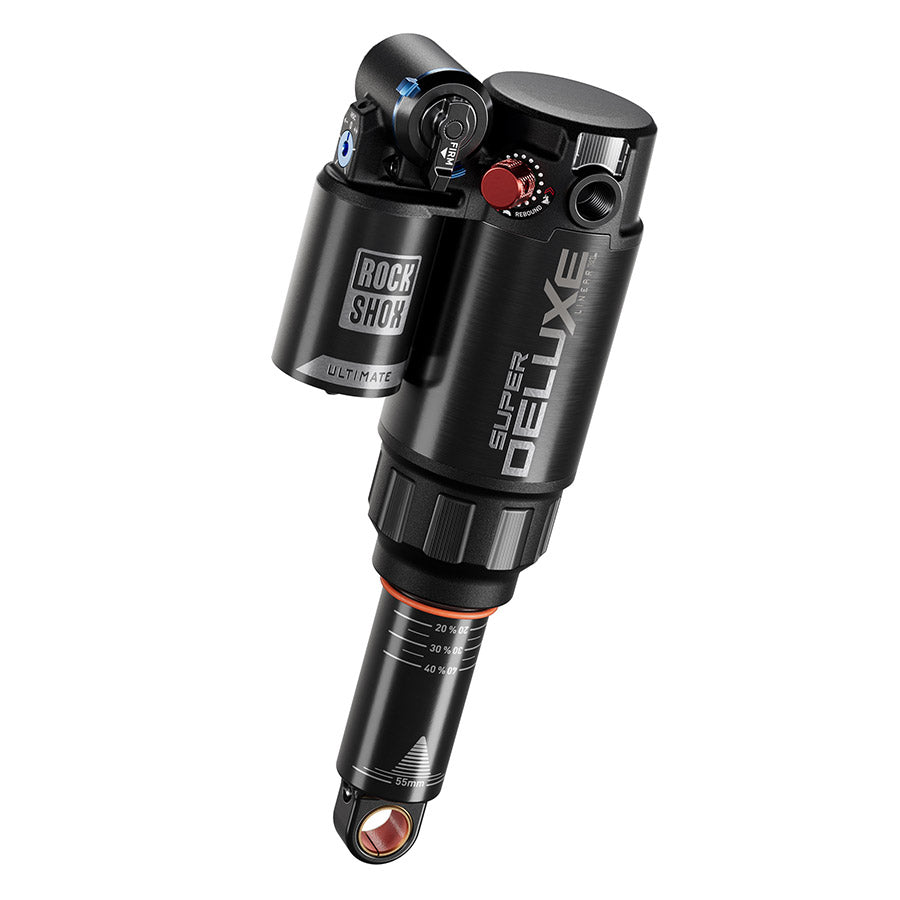 RockShox Super Deluxe Ultimate D1 Rear shock 205x60 Shaft Eyelet: Trunnion Body Eyelet: Standard Token Loc 3 Reb55/Comp37 Lockout45 Trek Fuel EXe 2023+