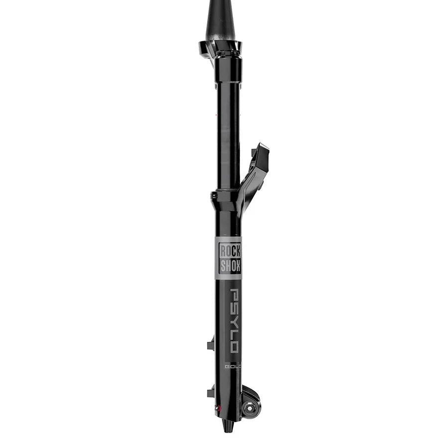 Psylo Gold Isolator RC Suspension Fork - 27.5" 160 mm 15 x 110 mm 44 mm Offset Gloss BLK A1 - Bicycle Warehouse