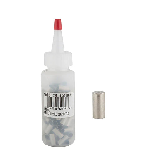 Cane Creek Derail Ferrules 5mm - Chrome 100/Count - Bicycle Warehouse