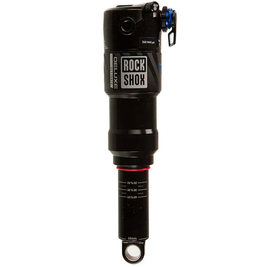 RockShox Deluxe Ultimate RCT Rear Shock - 205 x 65mm Linear XL 4 Neg/0 Pos Tokens Reb 55 / Comp 30 Lock Out 4 Trunnion/Std C2 - Bicycle Warehouse