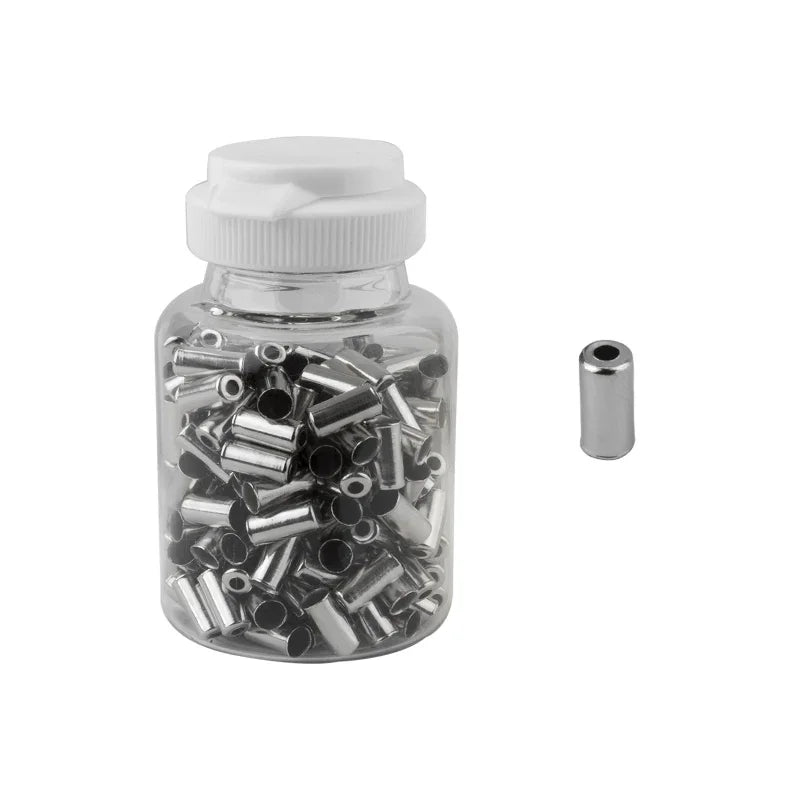 Sunlite Cable Ferrules Brake 5mm Alloy Silver Bottle of 200 - Bicycle Warehouse