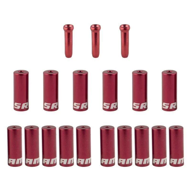 SRAM Sram Ferrule Kit Ferrule Kit 4mm/5mm Alloy Red - Bicycle Warehouse