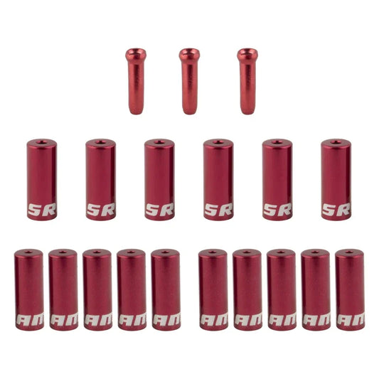 SRAM Sram Ferrule Kit Ferrule Kit 4mm/5mm Alloy Red - Bicycle Warehouse