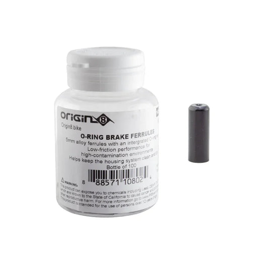 Origin8 O-Ring Gear Ferrules Gear 4mm Black - Bicycle Warehouse