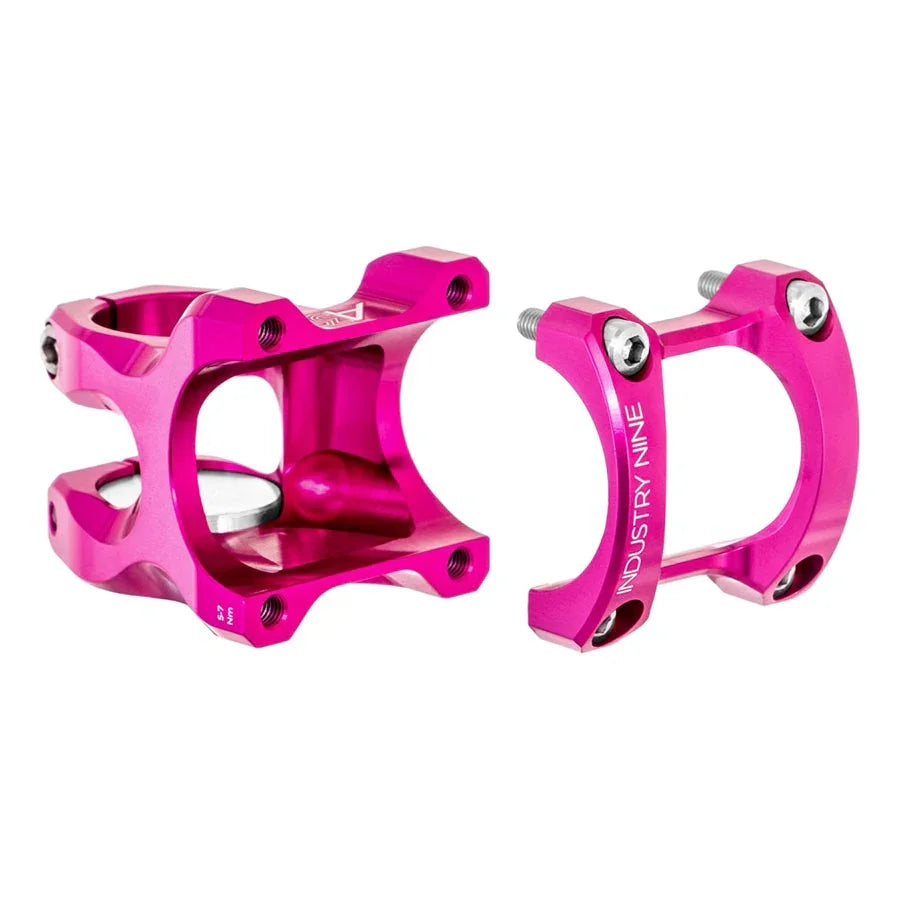 A318 Stem (31.8) 30mm Pink - Bicycle Warehouse