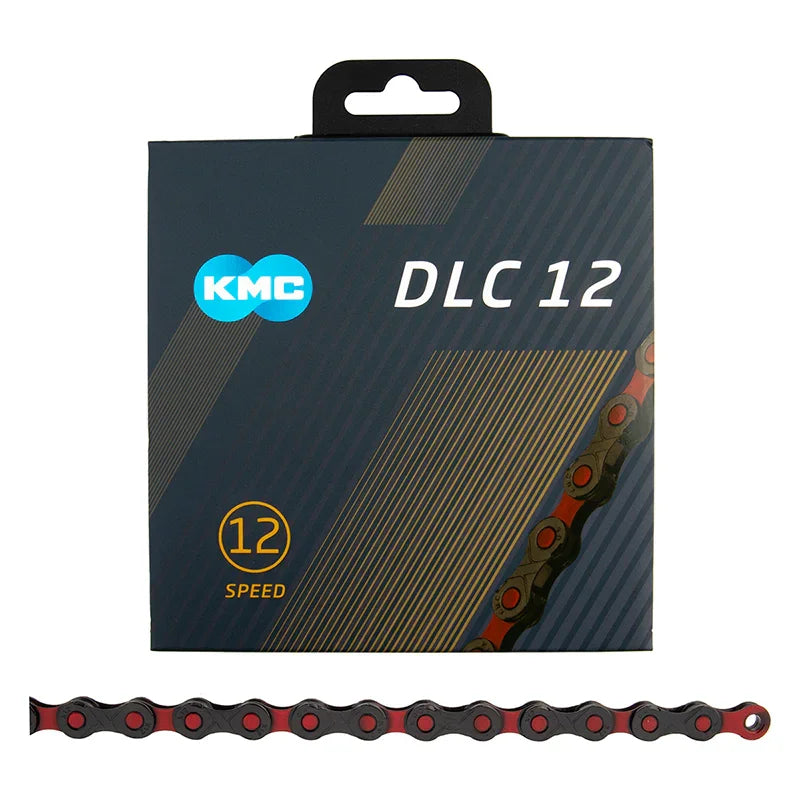 DLC 12 Chain - 12-Speed 126 Links Black/Red - Bicycle Warehouse