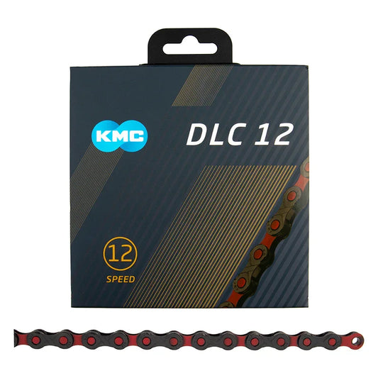 DLC 12 Chain - 12-Speed 126 Links Black/Red - Bicycle Warehouse
