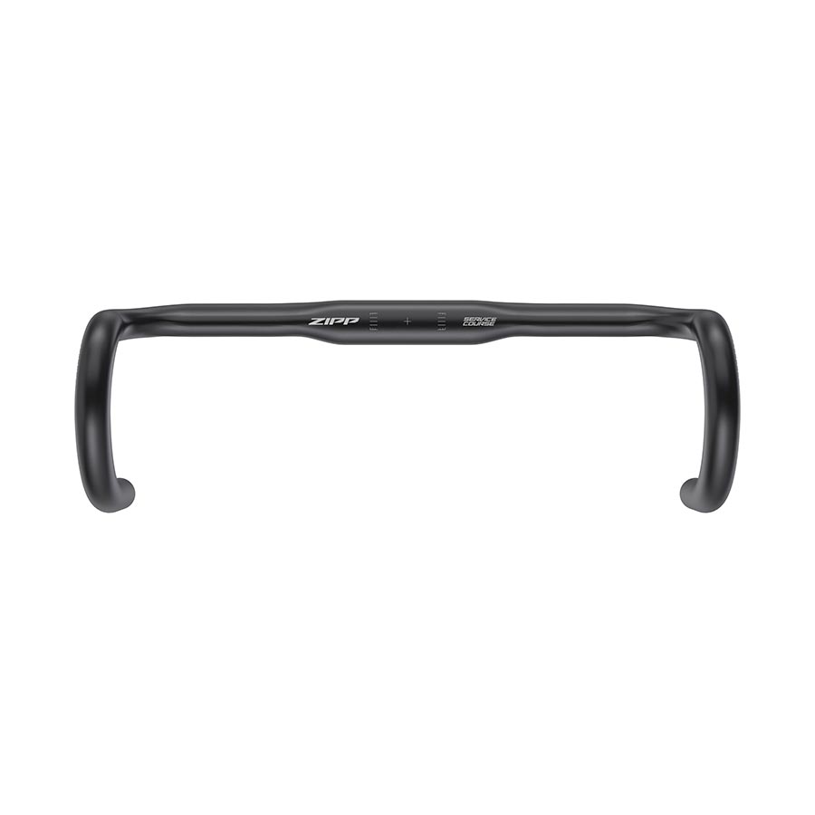 Zipp Service Course 80 Ergo Drop Handlebar - Aluminum 31.8mm 44cm Bead Blast BLK A2 - Bicycle Warehouse