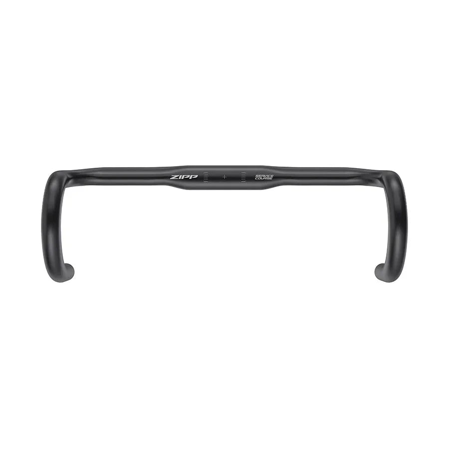 Zipp Service Course 80 Ergo Drop Handlebar - Aluminum 31.8mm 44cm Bead Blast BLK A2 - Bicycle Warehouse