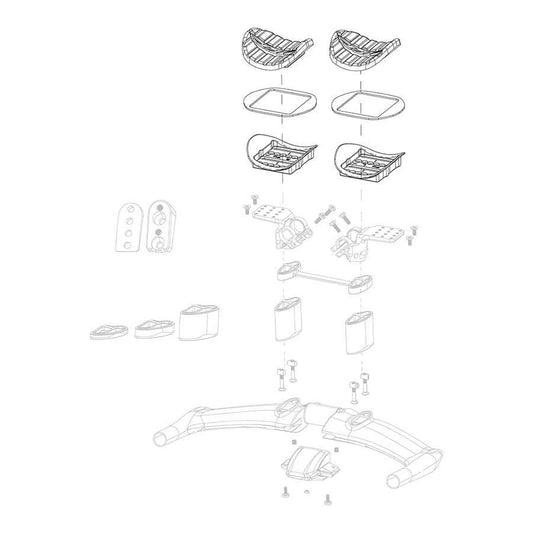 Zipp Vuka Aero Armrest Kit with Pads both sides - Bicycle Warehouse