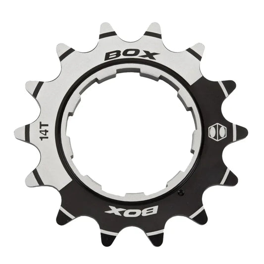 Box One 3/32" CNC AL 7075 Cog Black - 14t - Bicycle Warehouse