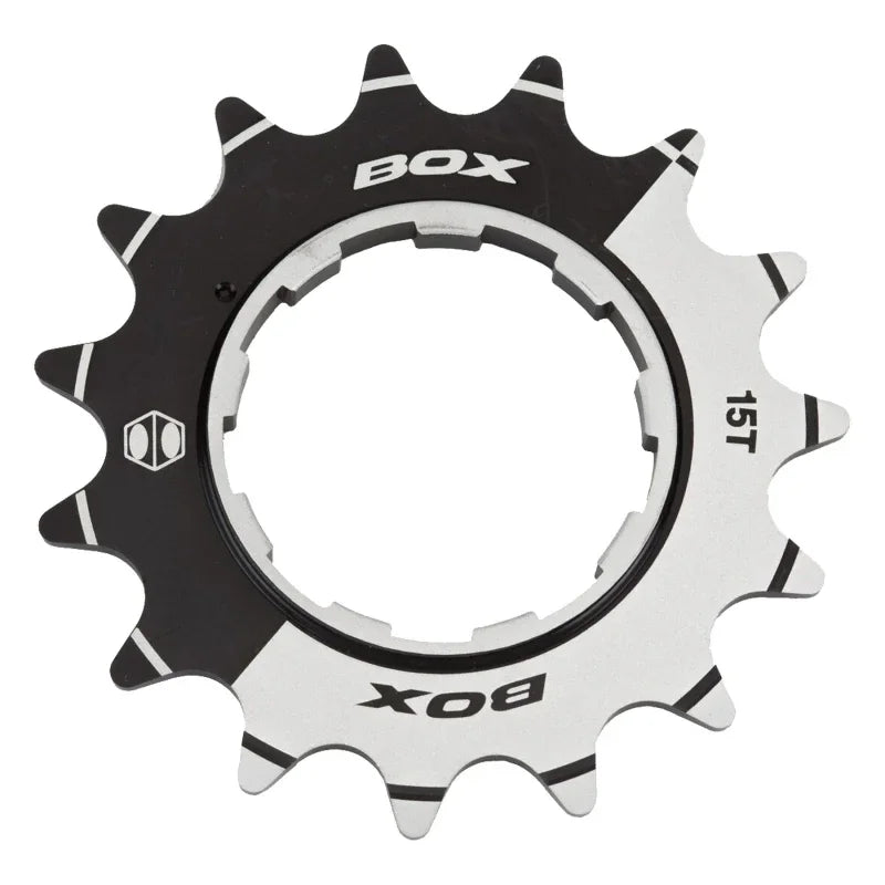 Box One 3/32" CNC AL 7075 Cog Black - 15t - Bicycle Warehouse