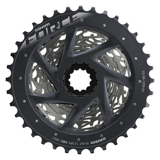 Force AXS XG-1270 Cassette - 12-Speed 10-36t Silver For XDR Driver Body D1 - Bicycle Warehouse
