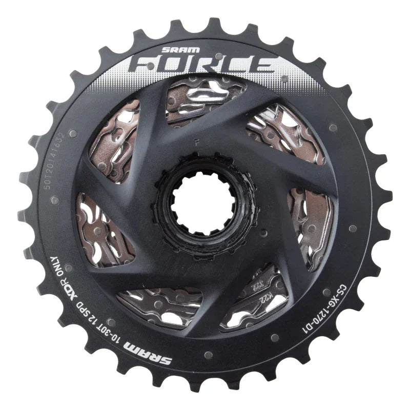 Force AXS XG-1270 Cassette - 12-Speed 10-30t Silver For XDR Driver Body D1 - Bicycle Warehouse