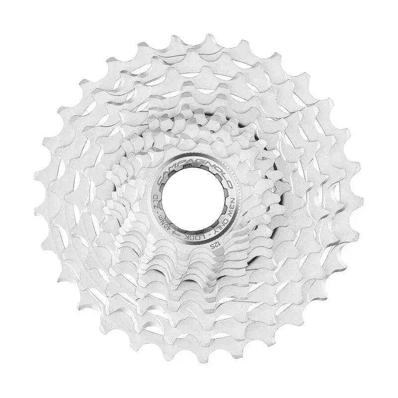 Super Record Wireless Cassette - 10-27t 12-Speed Silver - Bicycle Warehouse