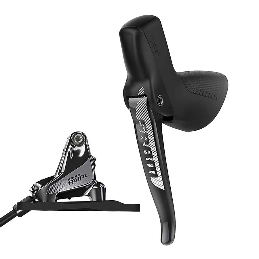 Rival 1 Disc Brake Cable-Actuated Dropper Remote Lever - Left/Front Flat Mount 20mm Offset BLK A1 - Bicycle Warehouse