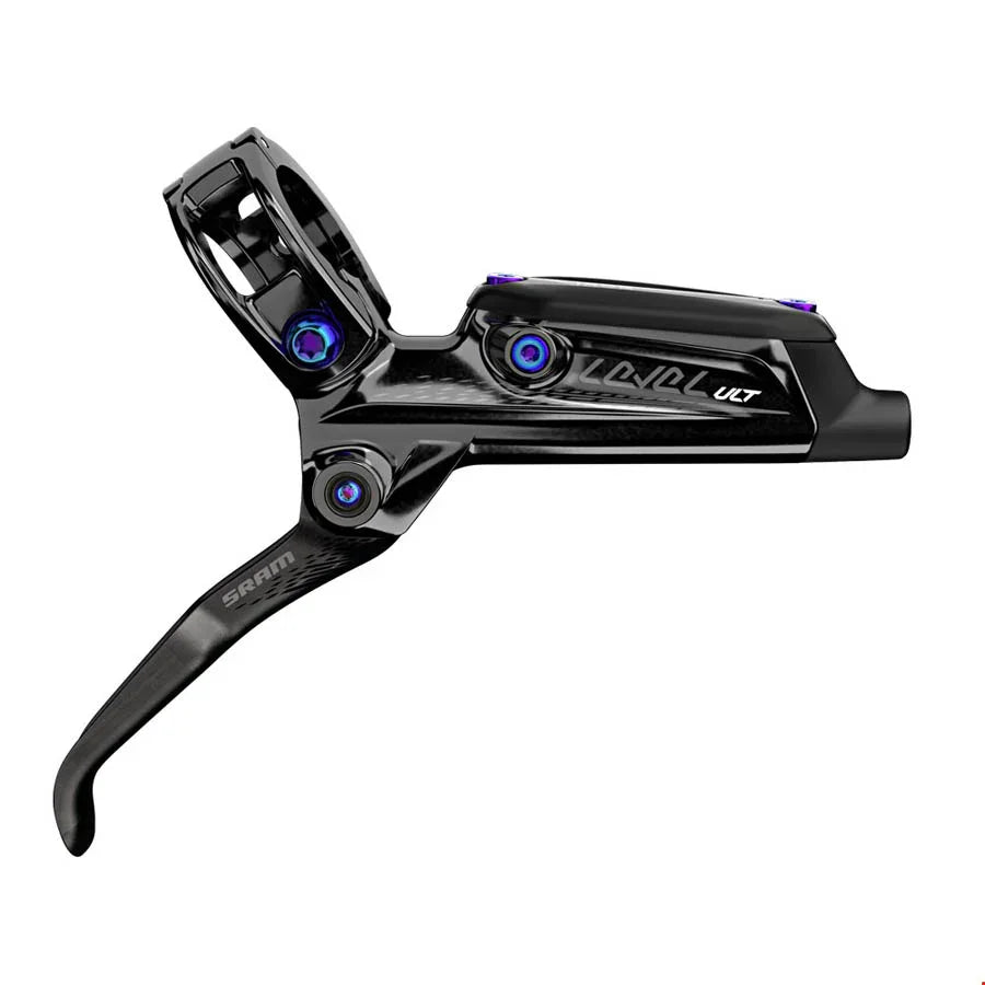Level Ultimate Disc Brake Lever - Rear Hydraulic Post Mount BLK Rainbow Hardware B1 - Bicycle Warehouse