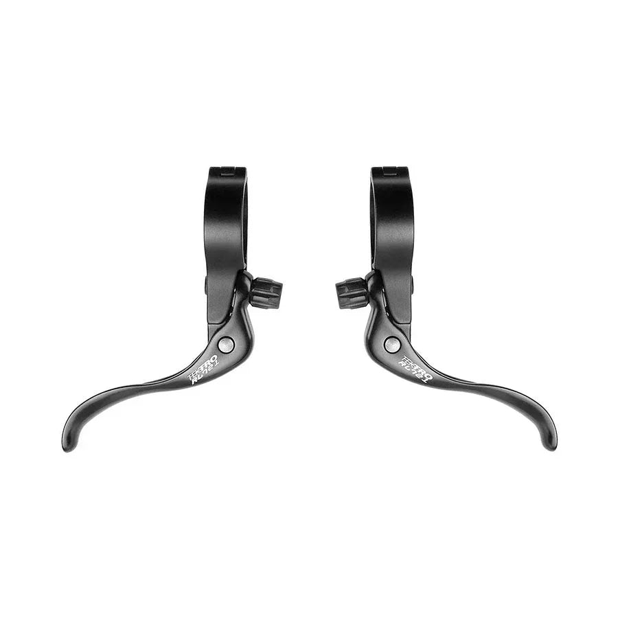 RL720 Cross Levers - 24mm Clamp Diameter Pair Gloss Black - Bicycle Warehouse