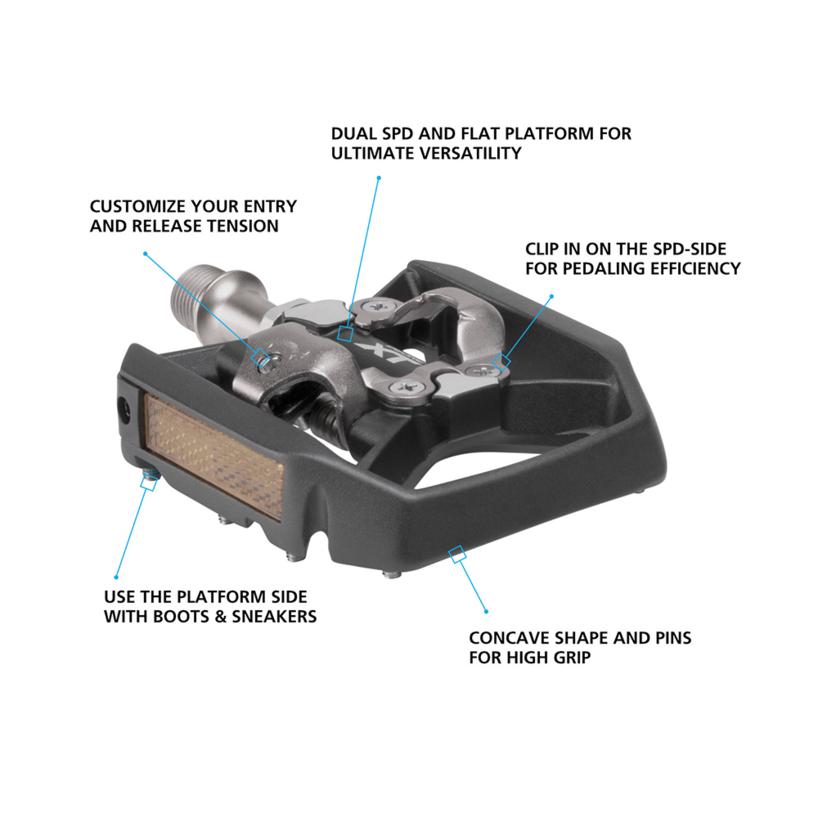 Shimano XT PD-T8000 SPD Bike Pedals - Pedals - Bicycle Warehouse