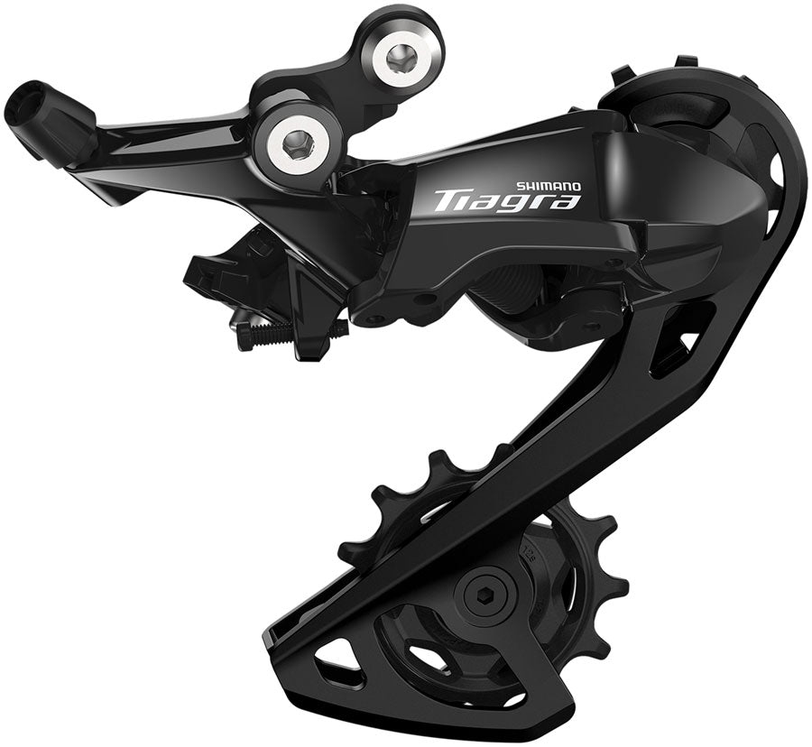 Shimano Tiagra RD-R4000 Rear Derailleur - 11-Speed Shadow RD Design Top Normal Direct Attach Long Cage BLK