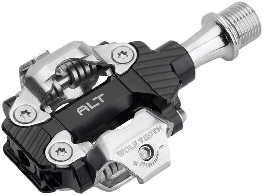 Wolf Tooth ALT XC Clipless Pedals - Dual Sided Clipless Alloy 9/16" BLK Pair Shimano SPD
