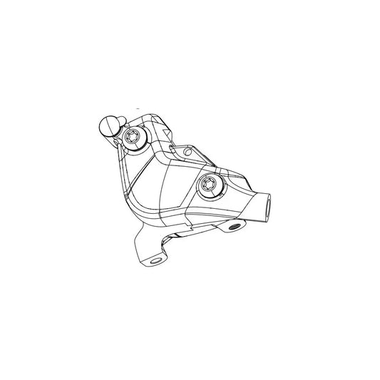 Rival eTap AXS D1 HRD Disc Brake Caliper Assembly - Flat Mount Front/Rear BLK - Bicycle Warehouse