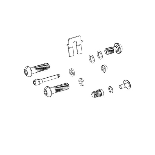 S4 Guide RSC Bleeding Edge Caliper Hardware Kit Stainless BLK Body Bolt Banjo Bolt Bleed Screw Pad Pin - Bicycle Warehouse